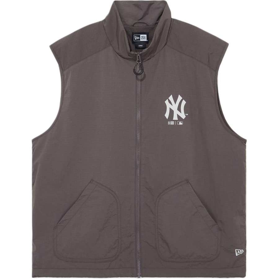New Era SS26 Vests Unisex Umber Stand Collar Straight Fit