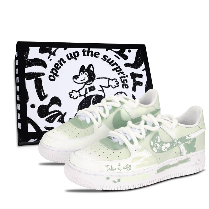 Nike Nike Air Force 1 Air Force 1, Whisper Butterfly Breath Leather Abrasion Resistant Slip Resistant Low top