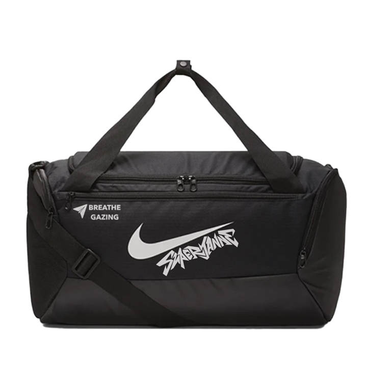 Nike Nike Brasilia 40L Polyester Travel Bag Unisex Black White