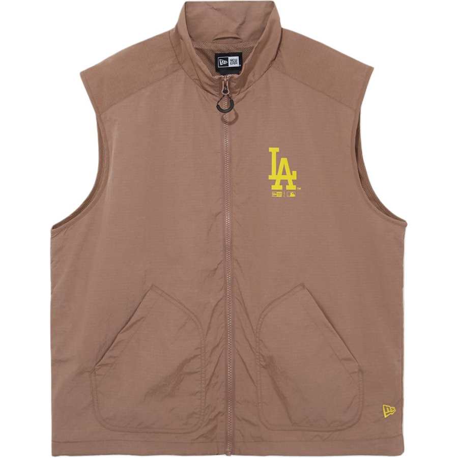 New Era SS26 Vests Unisex Brown Stand Collar Straight Fit