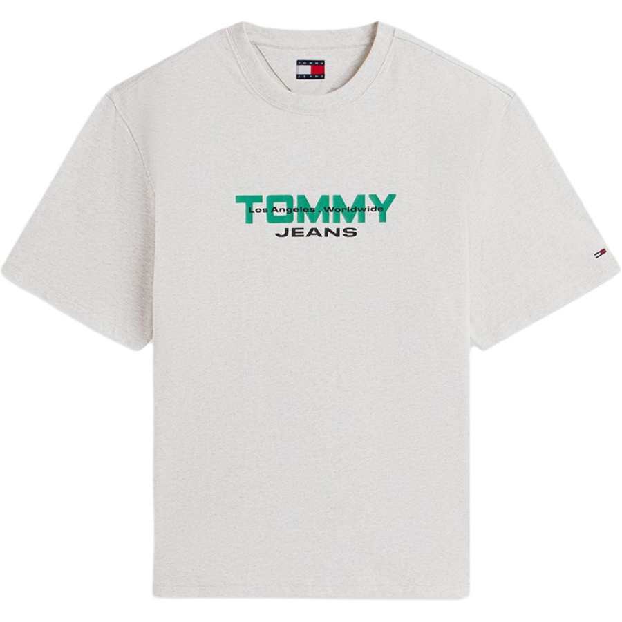 Tommy Hilfiger T Shirts Men's Light Gray Crew Neck