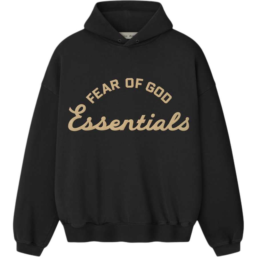 Fear Of God Essentials SS26 TRAINING 90'S HOODIE FADED BLACK Sweatshirt Unisex