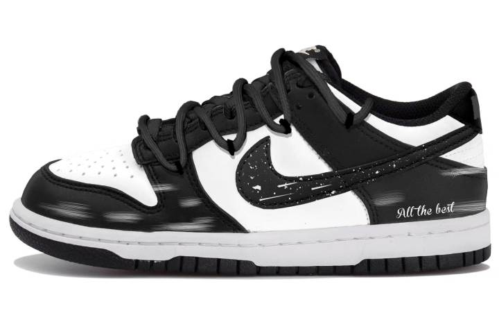 Nike Nike Dunk Low top Skateboard Shoes Unisex White Black