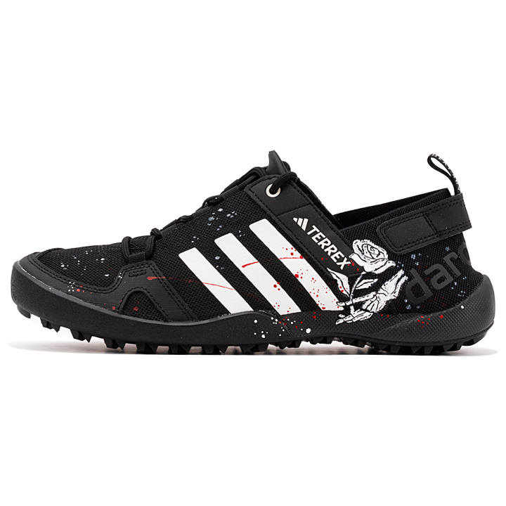 Adidas Adidas Terrex Daroga Abrasion Resistant Breathable Low top Hiking Shoes Unisex Black White