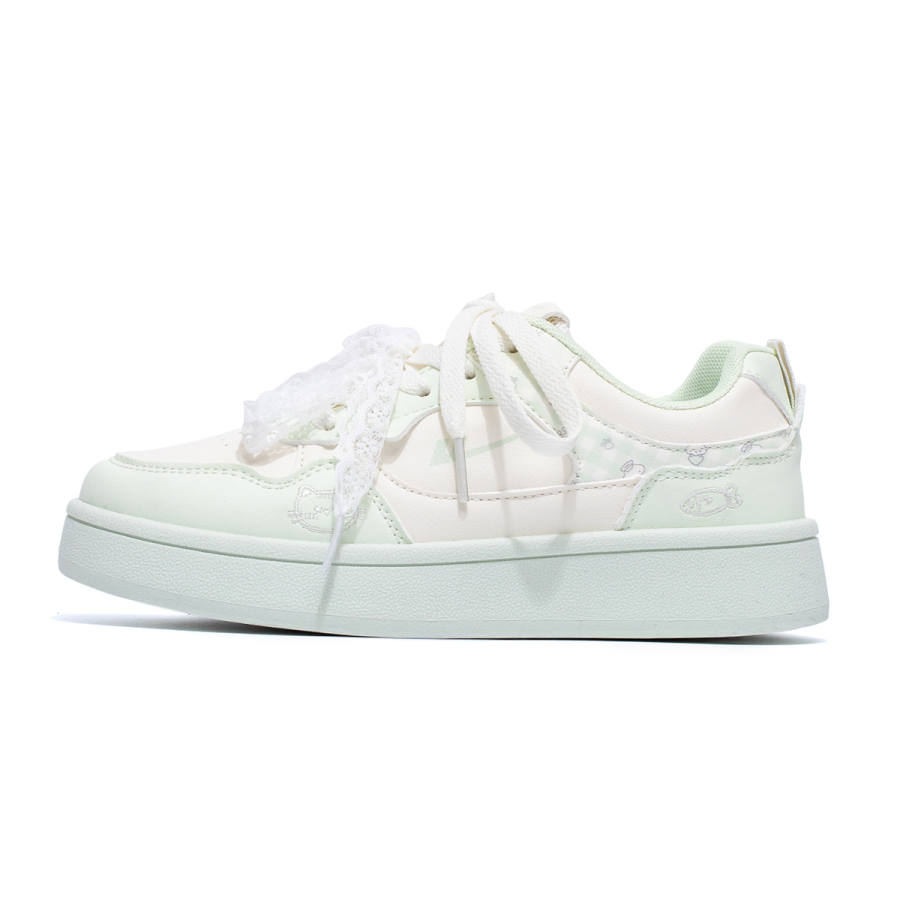 WARRIOR Warrior Everyday Commute, Cute Kitten, Platform Shiro Shoes Height Increasing Abrasion Resistant Lightweight Low top