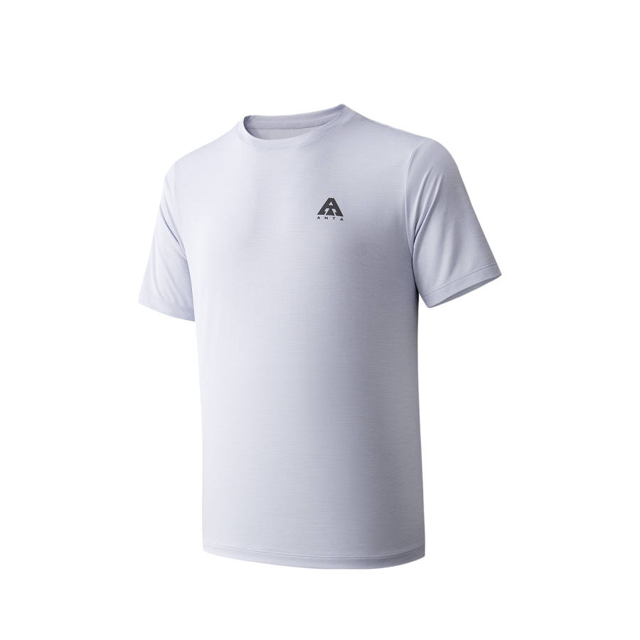 Anta T Shirt Men's Ice Pink Purple Floral Gray