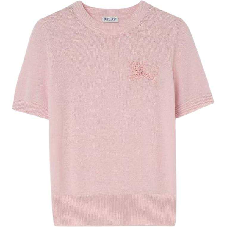 Burberry Sweaters Women's Pink Crew Neck Moderate