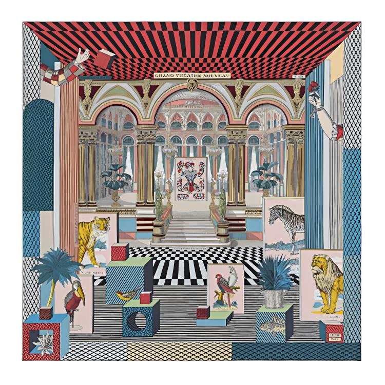 HERMES HERMES Versatile Silk Scarves Women's