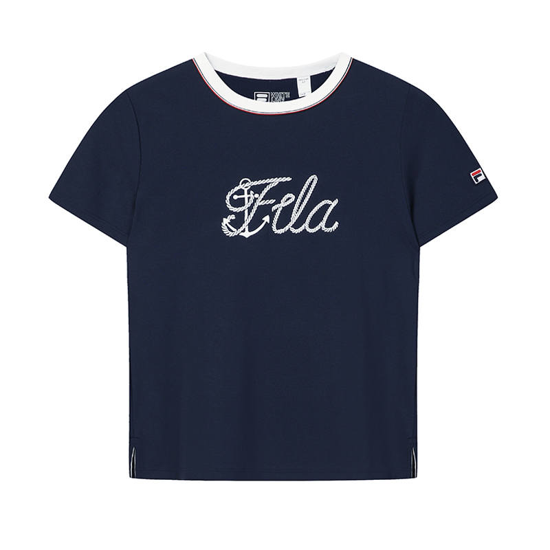 FILA Heritage T Shirt Women's Smoke Blue