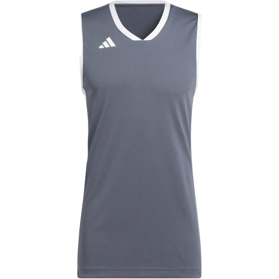 Adidas Adidas Tank Tops Men's Gray Crew Neck Moderate Straight Fit