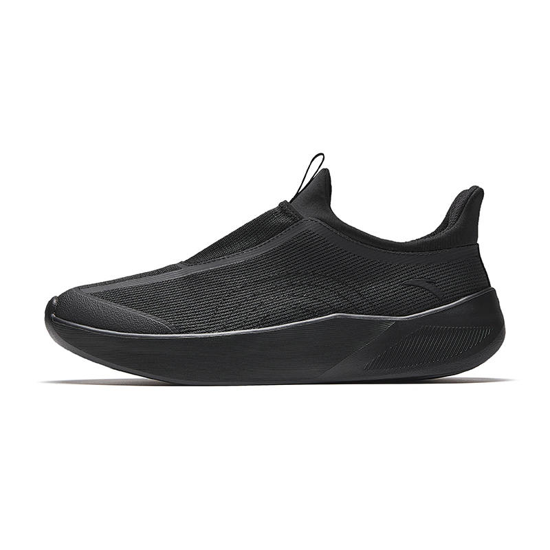 ANTA Anta Textile, Rubber Low top Training Shoes Men's Black