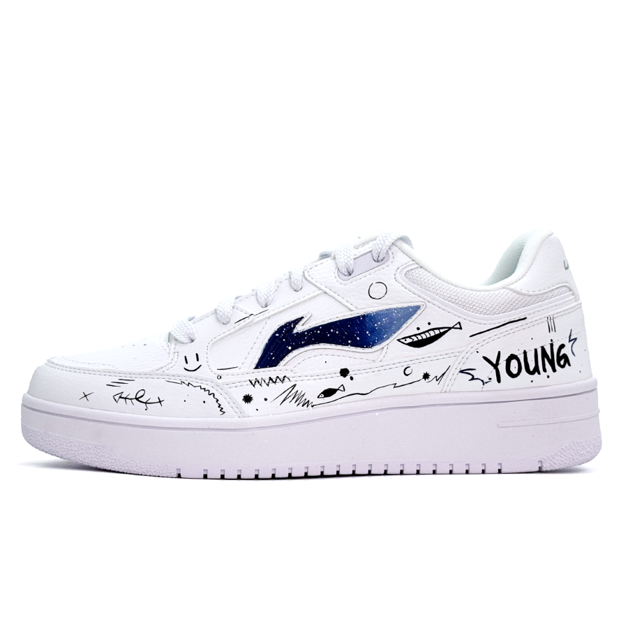 Li-Ning Li Ning Tianji Sky Wander Low top Skateboard Shoes Unisex Blue White New