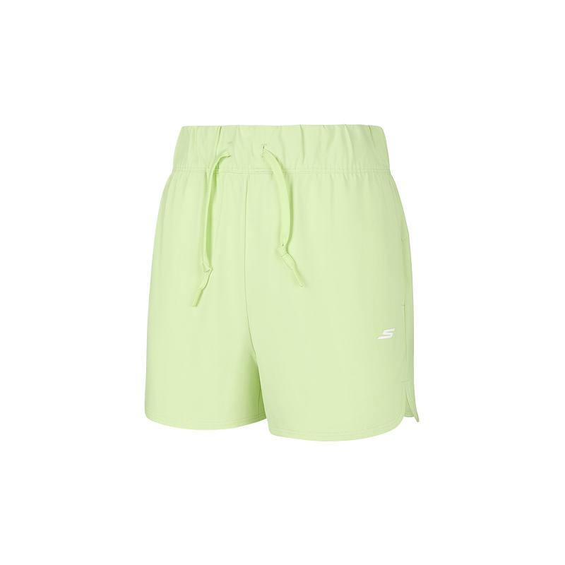 Skechers Sports Shorts Women's Lime Cream Green/014J Moderate Straight Fit Pants