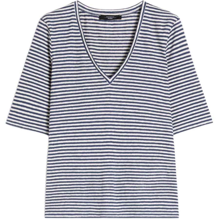 WEEKEND MaxMara Weekend MaxMara V-Neck Striped T-Shirt