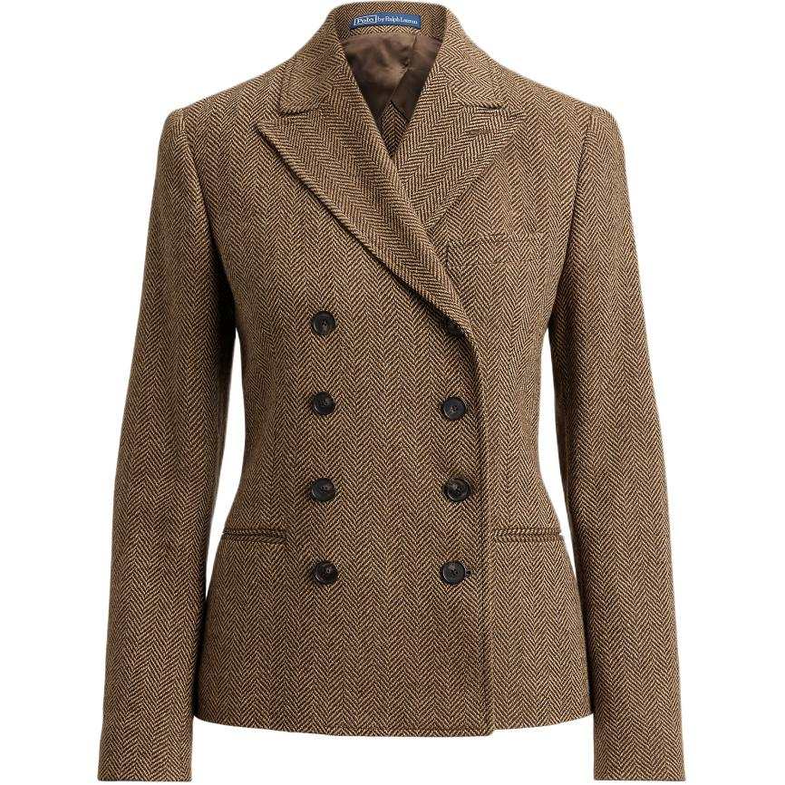 Polo Ralph Lauren herringbone double-breasted blazer