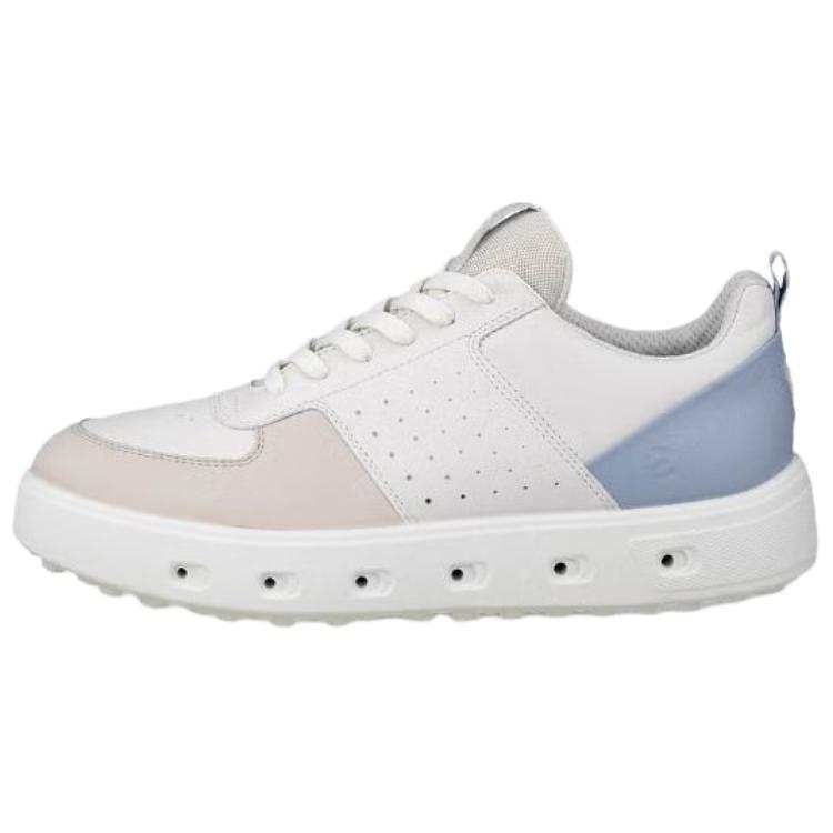 Ecco Golf Street 720 Gtx Cow Leather Abrasion Resistant Low top Golf Shoes Women's White