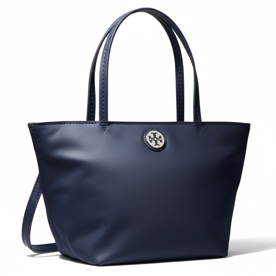 TORY BURCH Nylon Tote Handbag Mini Women's Marine Blue