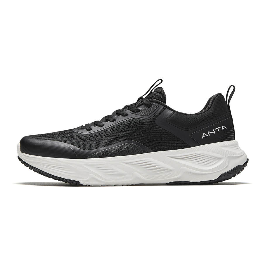 ANTA Anta Textile, Rubber Low top Training Shoes Men's Basic Black