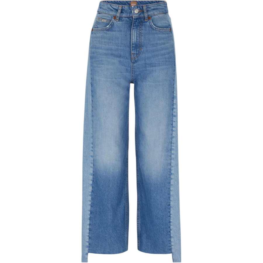 HUGO BOSS Jeans Women's Blue Moderate Straight Fit Pants