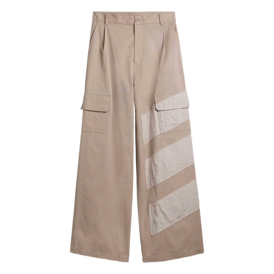 Y-3 Y 3 Casual Pants Women's Light Brown/Chalk Pearlescent Moderate Wide Leg Pants