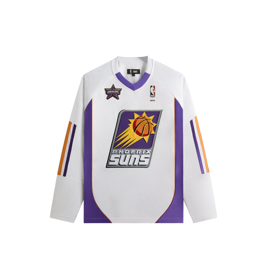 KITH KITH X NBA T Shirts Men's White V Neck Moderate