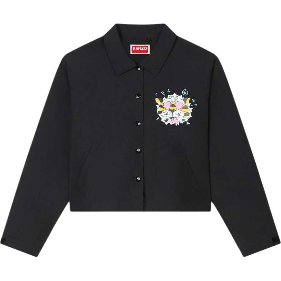 KENZO Kenzo Wild Tiger Cropped Coach Jacket