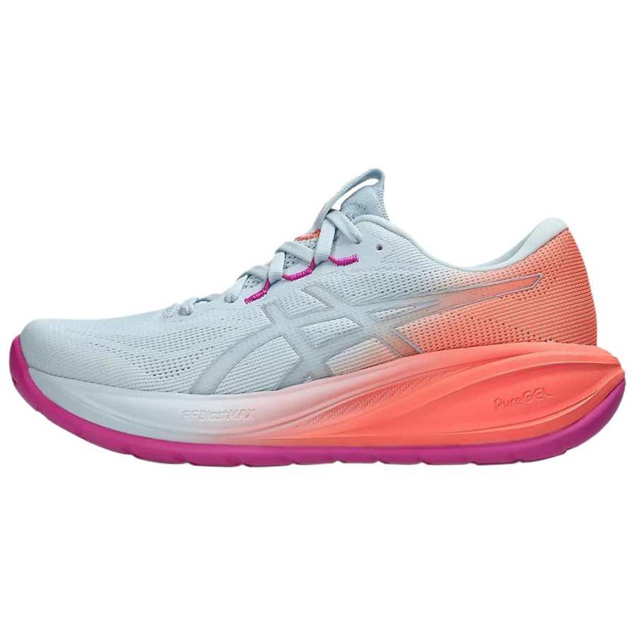 ASICS GEL CUMULUS 28 Cushioning Breathable Lightweight Rebound Running Shoes Women's Light Sky Blue
