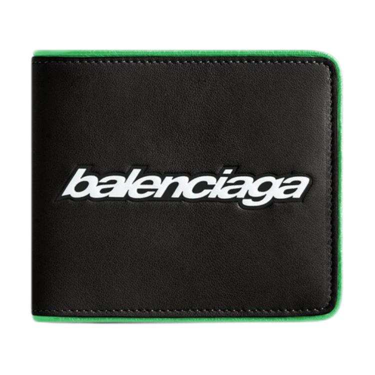 Balenciaga Sheepskin Wallet Women's Black