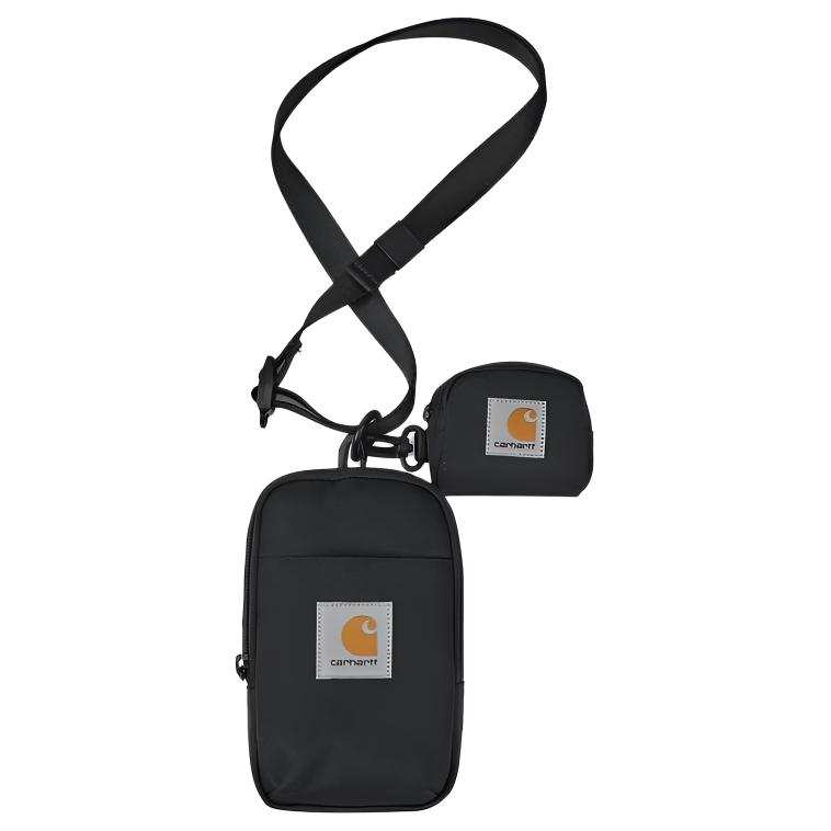 Carhartt WIP Waterproof Fabric Cell Phone Pouch Men's Black