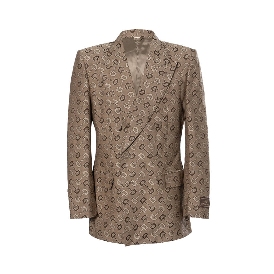 GUCCI GUCCI Gg Pattern Double Breasted Jacket