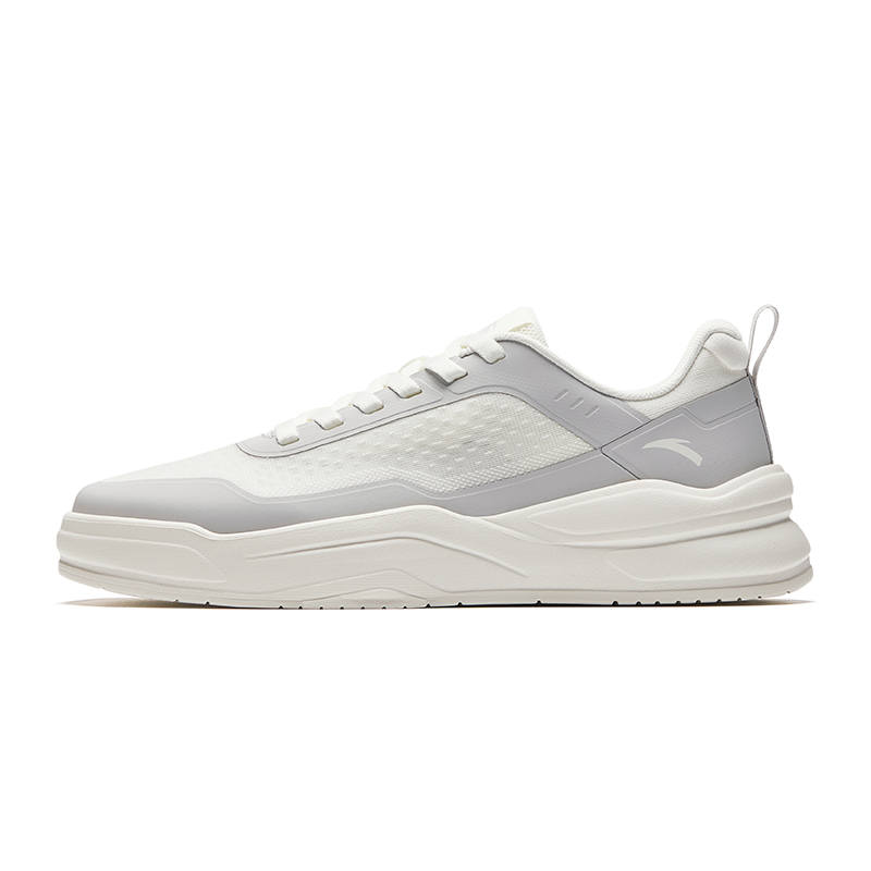 Anta Skateboard Shoes Men's Cumulus Gray/Ivory White
