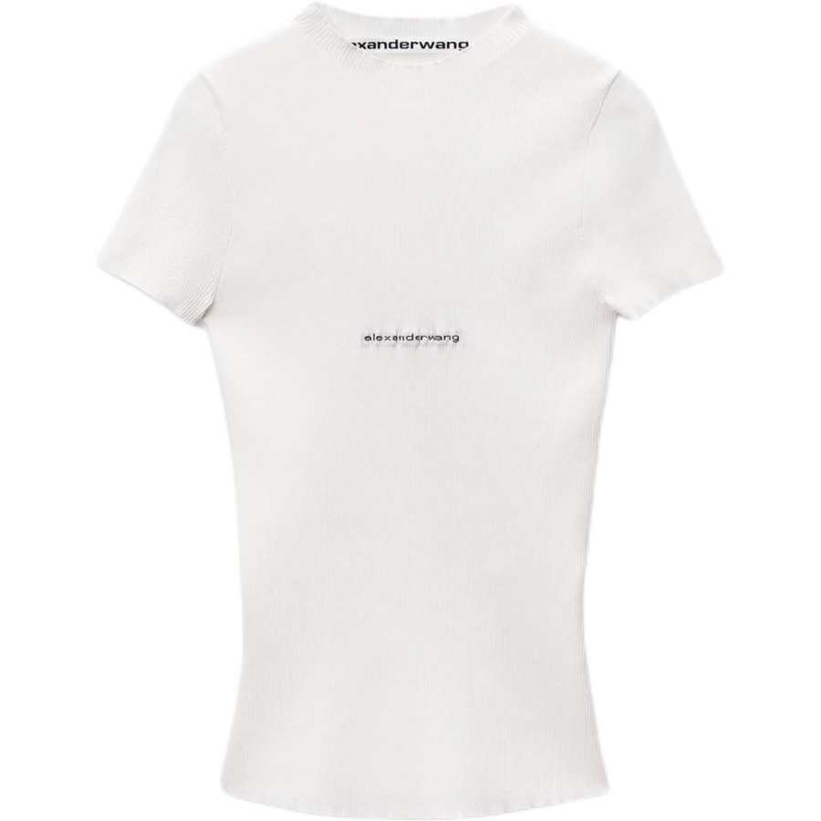Alexander Wang jacquard-logo short-sleeve T-shirt