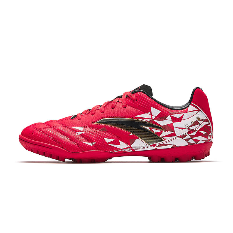 Anta Synthetic Leather Soccer Shoes Men's Classic Red