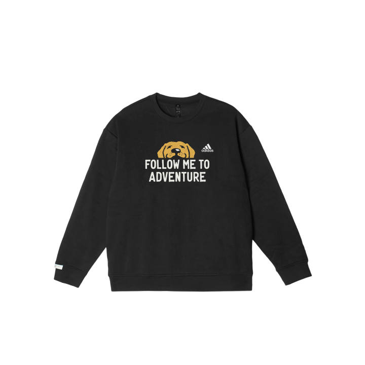 Adidas Adidas LABEL Mountain River YMK Individual Print Comfortable Minimalist Style Classic Crew Neck Pullover Fleece Lined