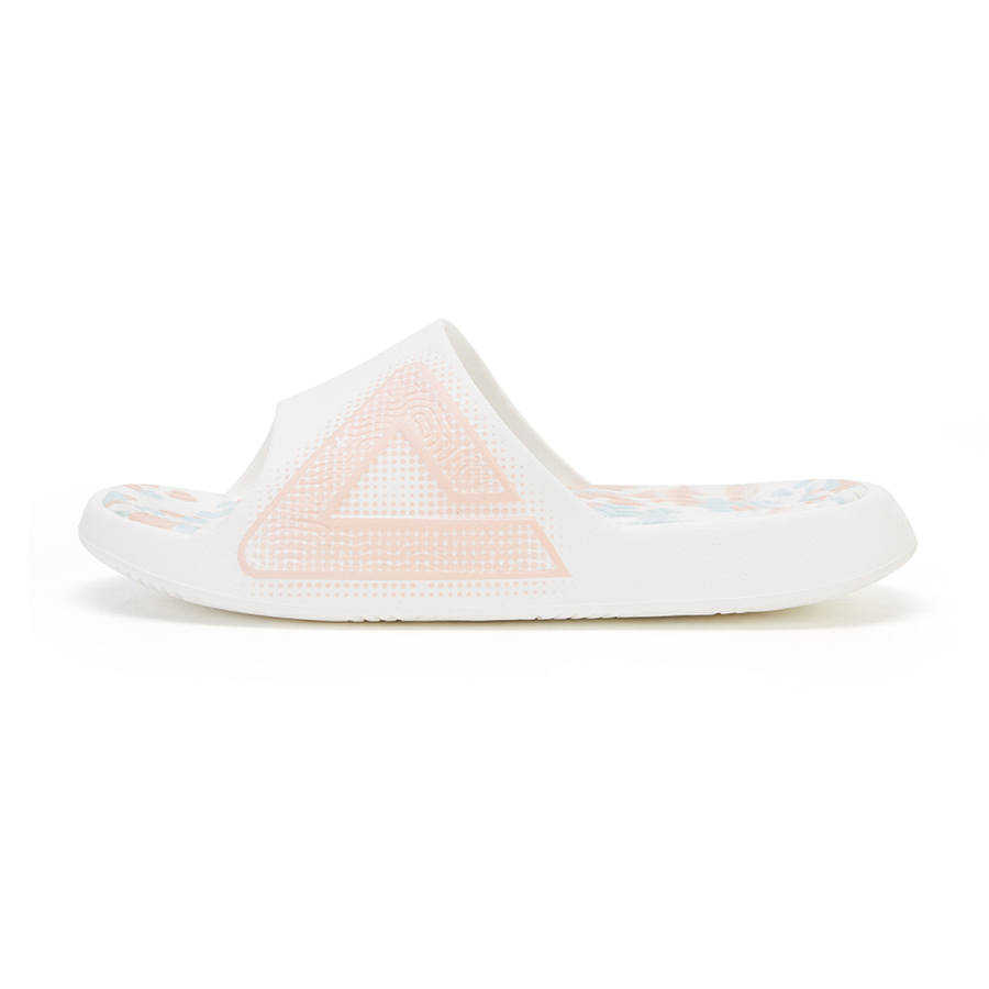 PEAK Tai Ji1.0 EVA Quiet Slip Resistant Abrasion Resistant Slide Slippers Unisex White Blue Pink Mismatched