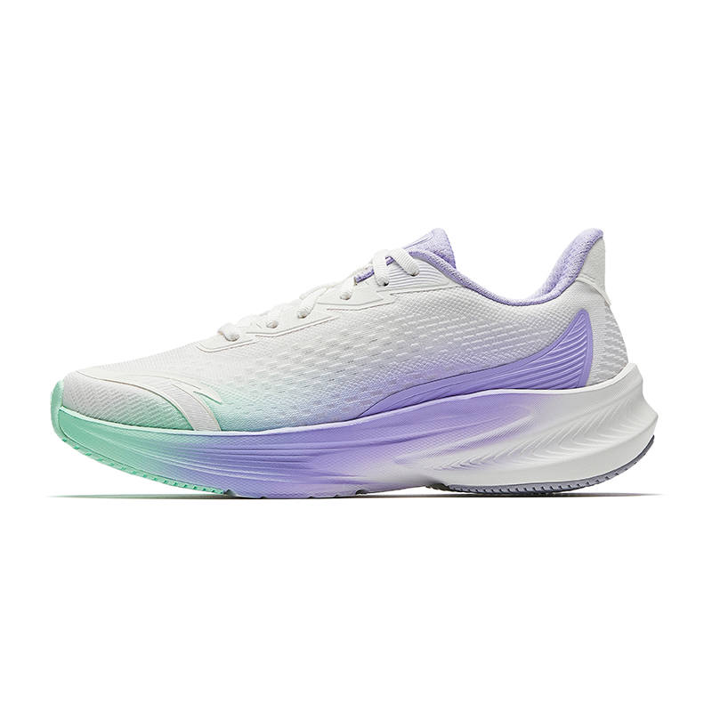 Anta Stinger 7 Running Shoes Women's Papyrus White/Colored Porcelain Purple/Lingbo Green