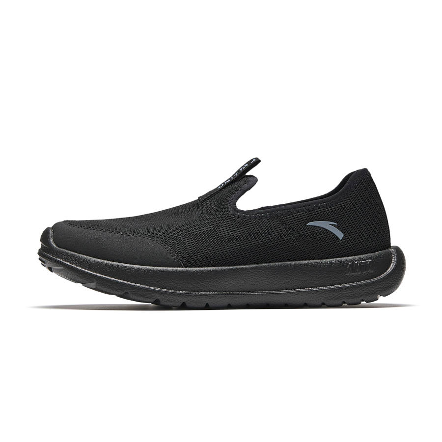 ANTA Anta Textile, Synthetic Leather Low top Training Shoes Men's Basic Black