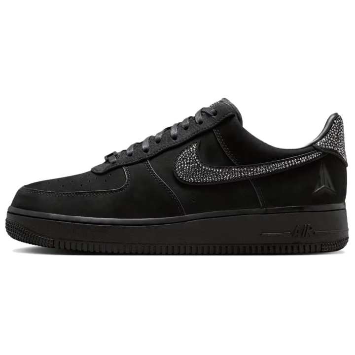 Nike Nike x Ja Morant X Swarovski Air Force 1 Low top Skateboard Shoes Unisex Black