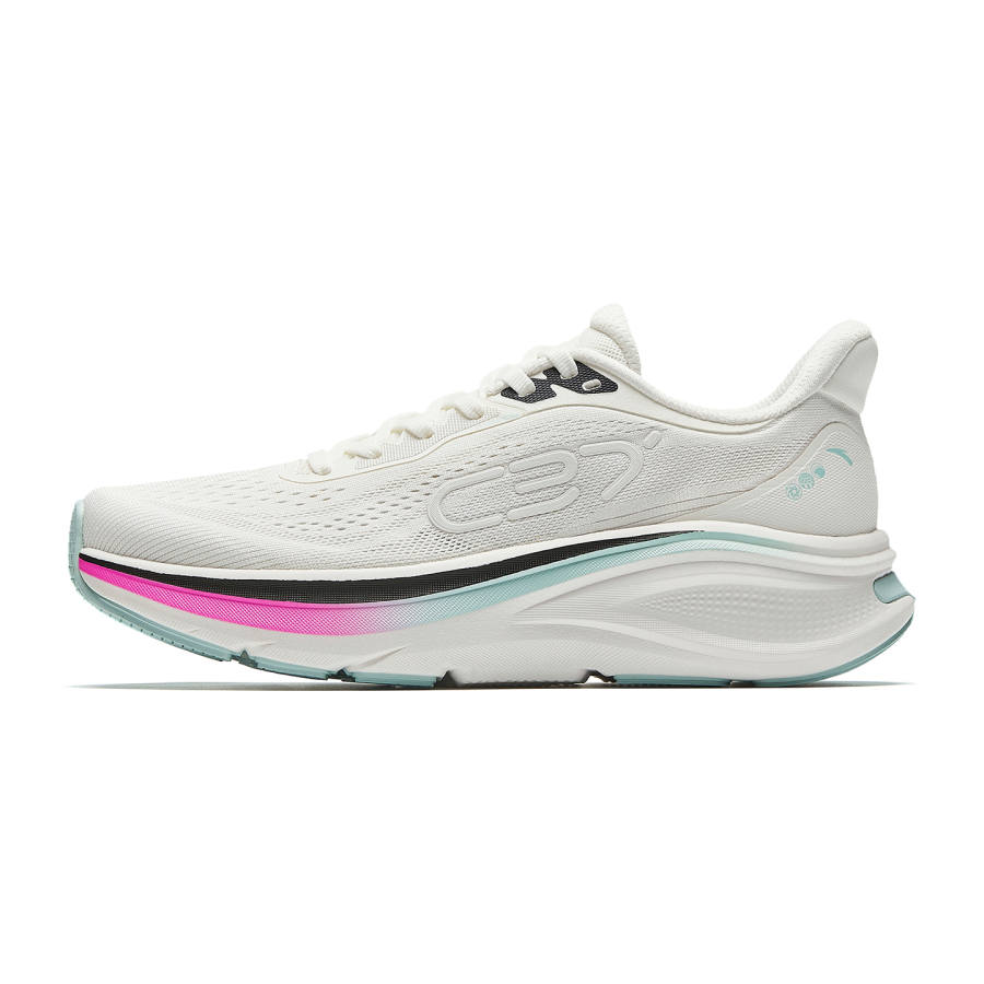 Anta Textile, Rubber Low top Running Shoes Women's White Black