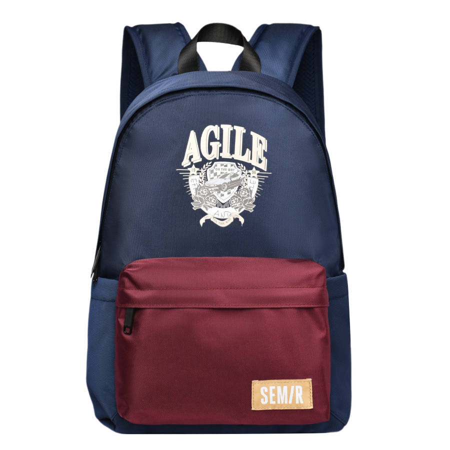Semir Semir Nylon Backpack Unisex Blue