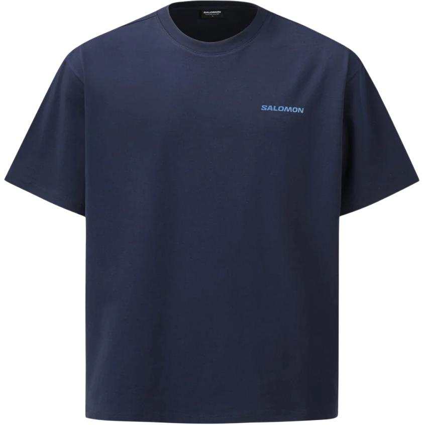 SALOMON T Shirts Men's Navy Crew Neck