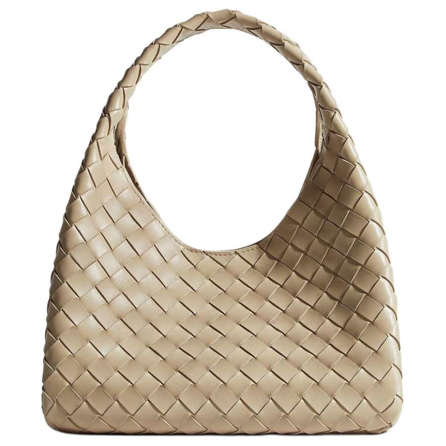 Bottega Veneta Sheepskin One Shoulder Handbag Small Women's Light Umber