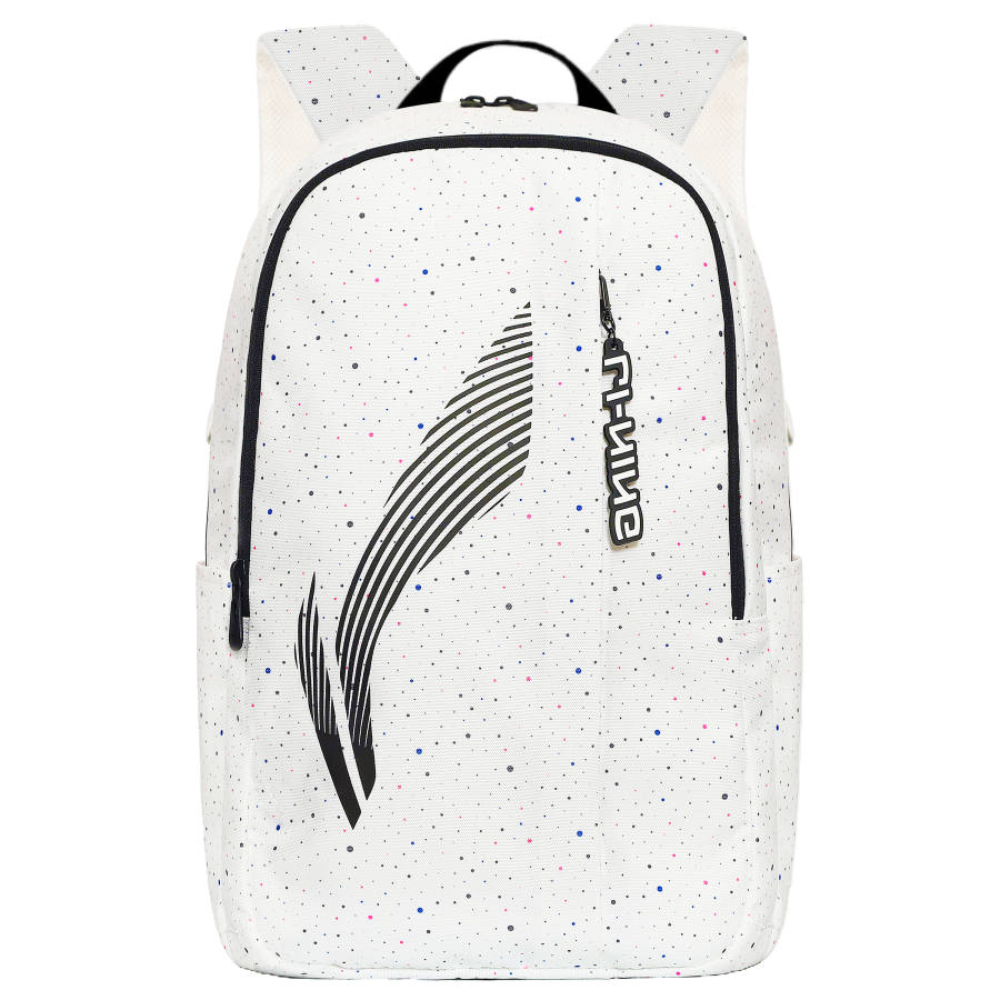 Li-Ning Li Ning Polyester Backpack Regular Unisex Baby's Breath/White