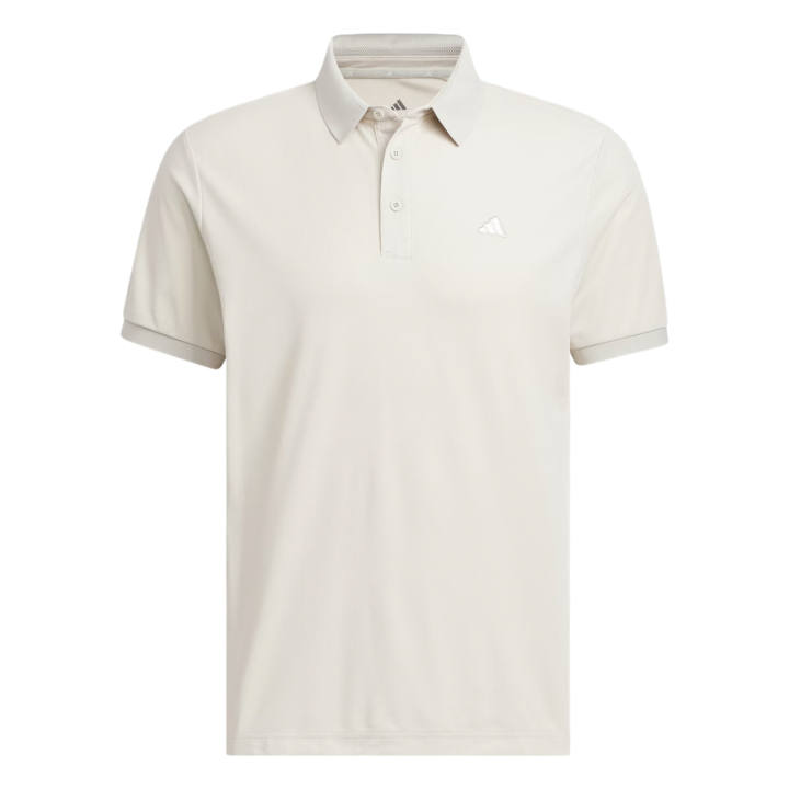 Adidas Adidas Polo Shirts Men's Beige Lapel Moderate Straight Fit
