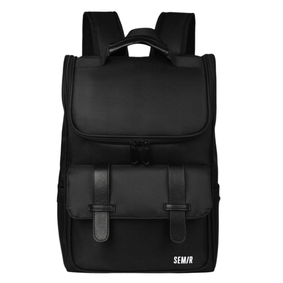 Semir Semir Nylon Backpack Unisex Black