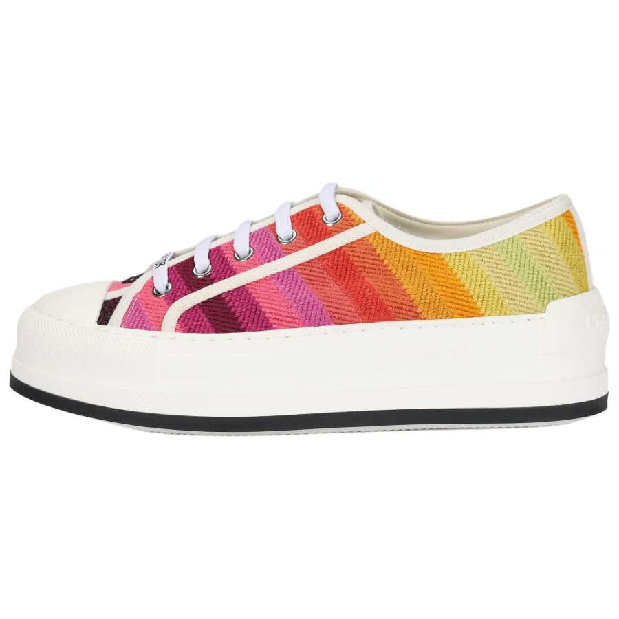 DIOR Walk'n'Dior Miss Low top Canvas Shoes Women's Pink Yellow