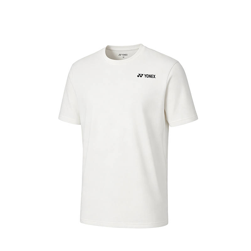 YONEX T Shirts Men's White Crew Neck Thin Straight Fit