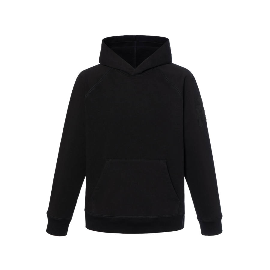Chrome Hearts Triple Cross leather-patch hoodie