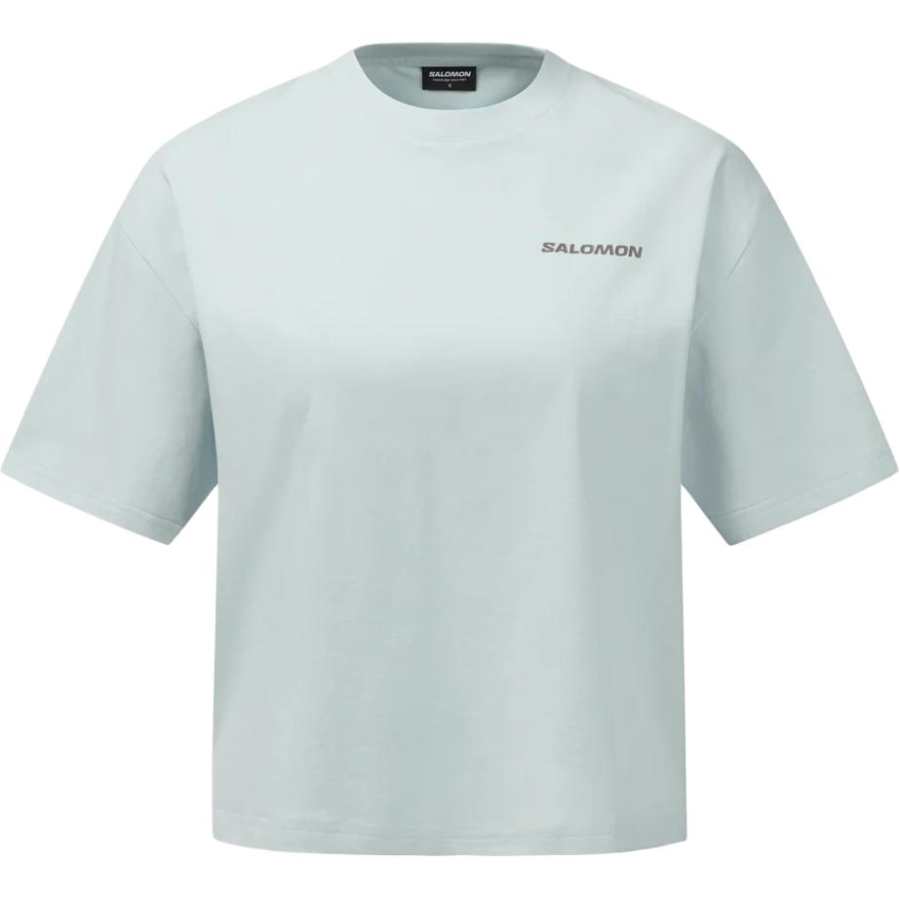 SALOMON T Shirts Women's Baby Blue Crew Neck