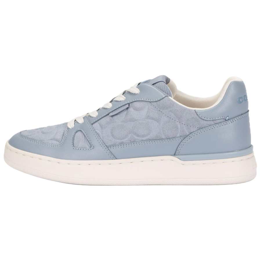 COACH Leather, Suede Low top Skateboard Shoes Women's Purple Blue